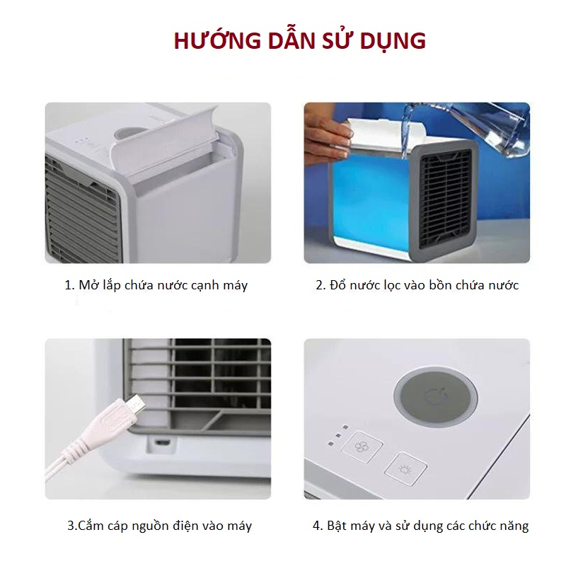 QUẠT ĐIỀU HÒA ARCTIC AIR01 ĐỂ BÀN LOAI MẠNH