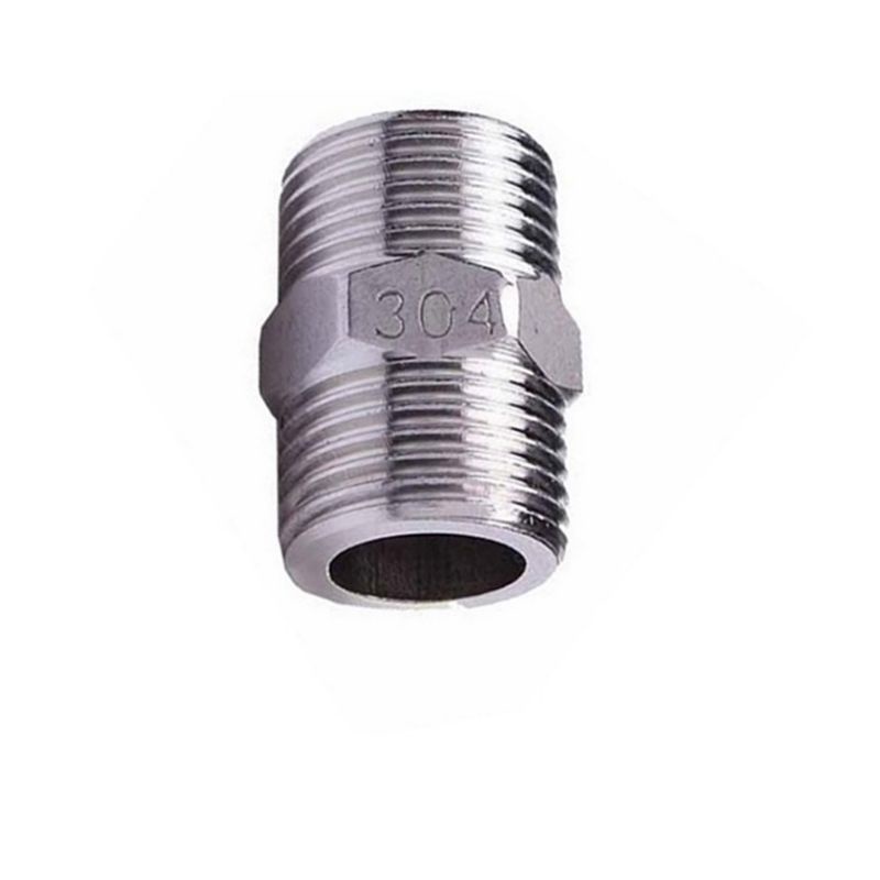 Nối 2 đầu ren ngoài inox 1/2 (21mm) cao cấp, độ bền cao , kép ren inox [GIÁ RẺ]