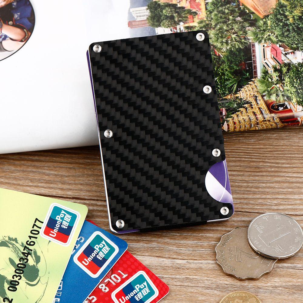 BEBETTERM Ví Đựng Thẻ Tín Dụng Bằng Sợi Carbon Cao Cấp Giá Đỡ