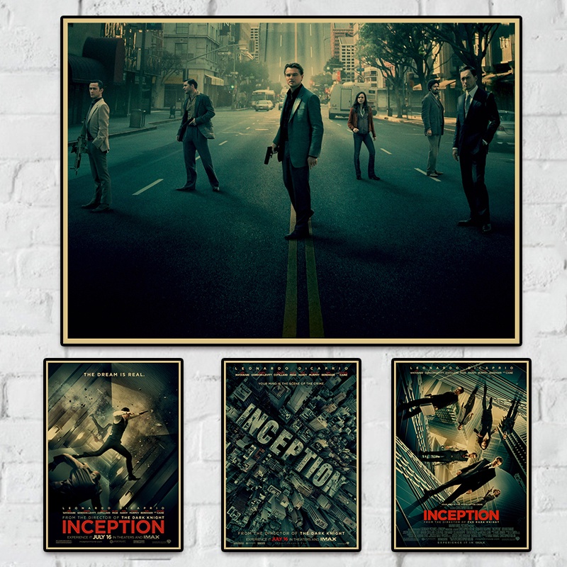 Inception Inception Retro Time Poster Giấy Kraft Trang Trí Tường Tranh Thanh Cafe Tranh Trang Trí Nộ