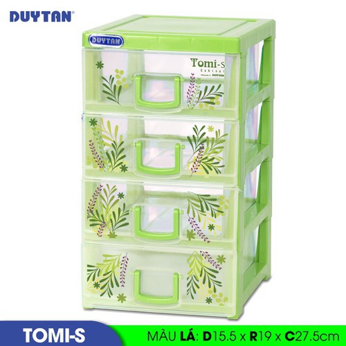 Tủ nhựa Duy Tân Tomi S - 4 ngăn - Nhiều màu