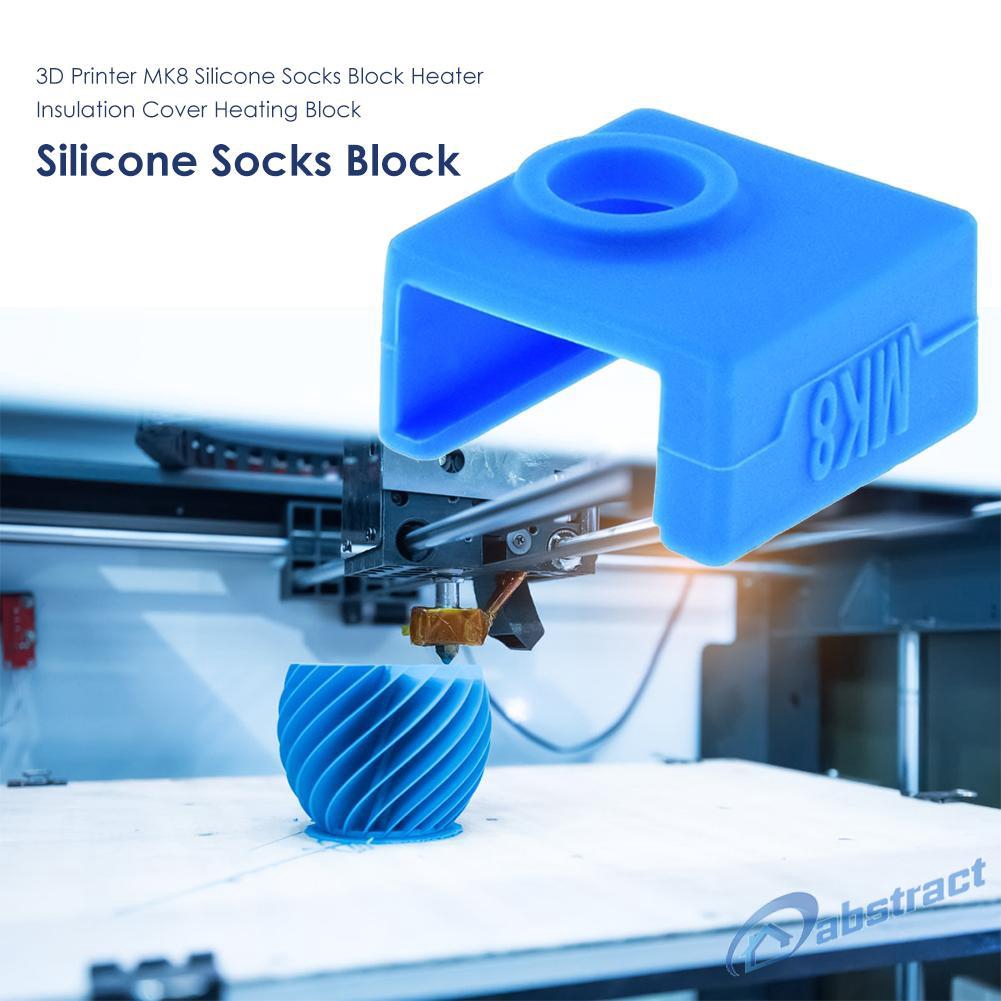 AB 3D Printer MK8 Silicone Socks Block Heater Insulation Cover Heating Block
