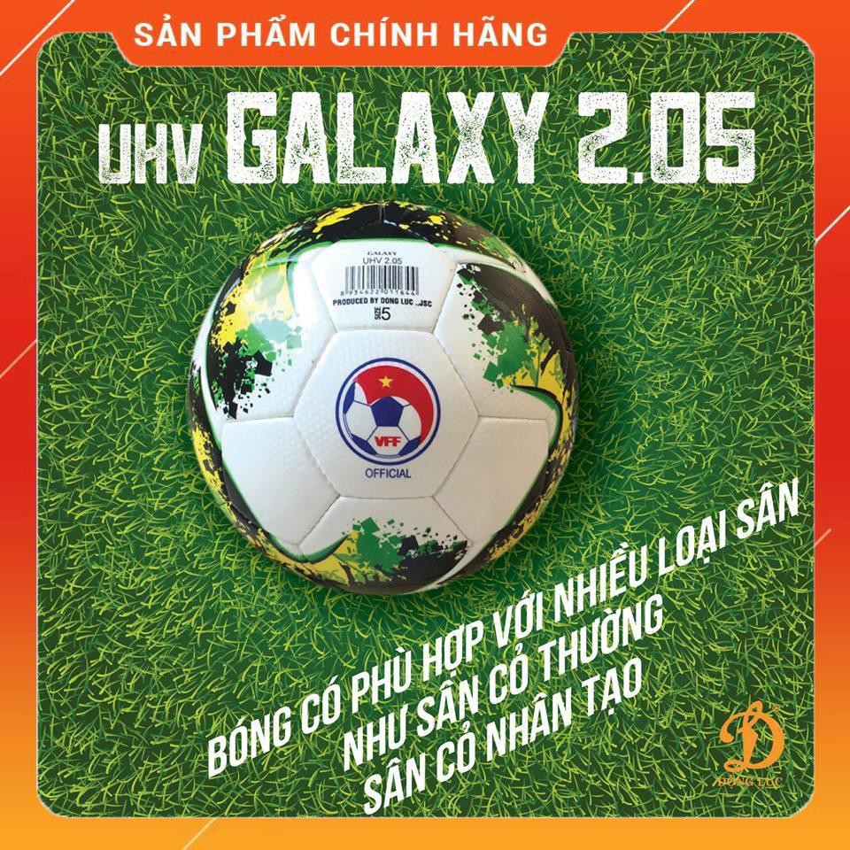 [(Chính hãng) Quả bóng đá Động Lực tiêu chuẩn thi đấu da PU UHV 2.05 Galaxy size ...