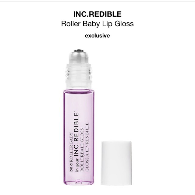Son bóng dạng lăn INC.REDIBLE Roller Baby Lip Gloss Fullsize Unbox