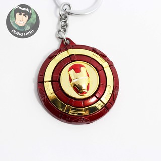Móc chìa khóa marvel - iron man spin