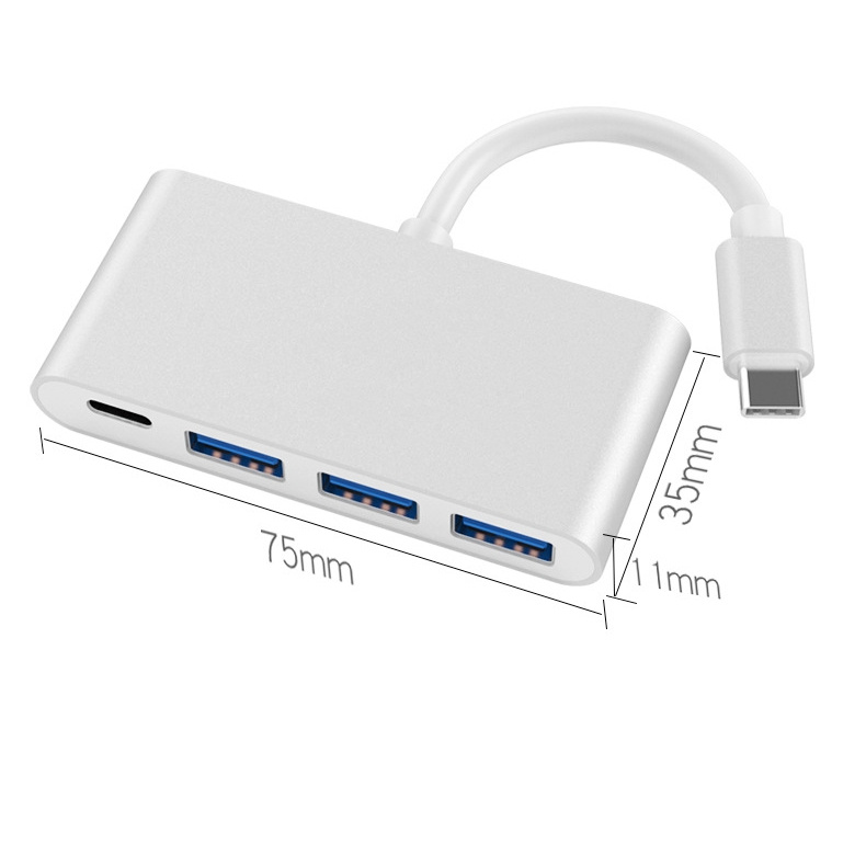 PUTEER USB C 4 in 1 HUB adapter usb c  to USB3.0 usb Splitter For Lenovo Xiaomi Macbook PC Computer Notebook Laptops Power Deliver