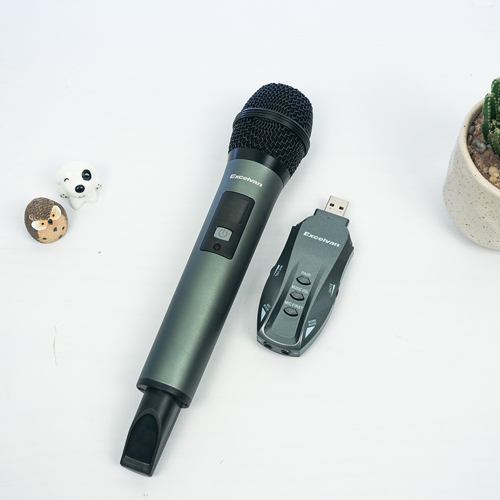 Micro Karaoke không dây Excelvan K18V, 01 mic, VHF, Bảo hành 12 tháng chính hãng.
