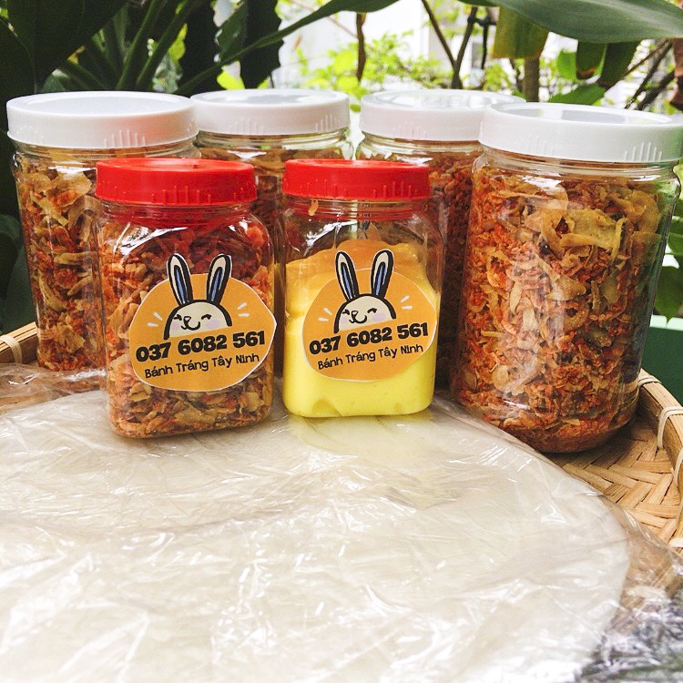 Hủ topping NHÀ LÀM - THƠM NGON đủ loại ăn với bánh tráng phơi sương, gia vị bánh tráng đủ loại - | Bánh tráng Thỏ con