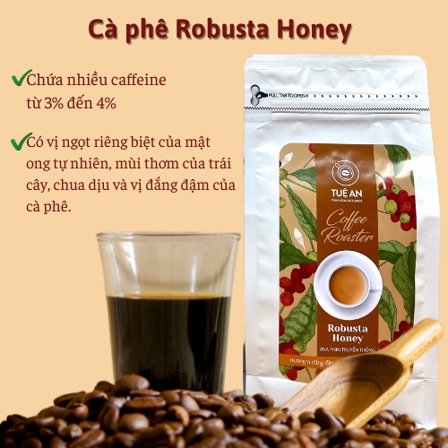 Cà phê Robusta Honey rang xay nguyên chất cafe bột hạt pha máy pha phin Tuệ An | BigBuy360 - bigbuy360.vn