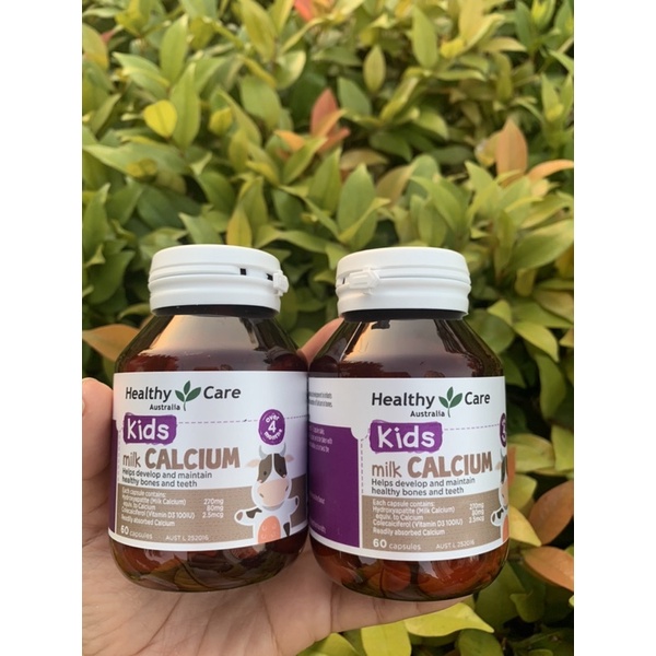 Canxi sữa cho bé - Milk Calcium Healthy care, lọ 60 viên