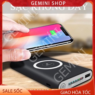 Pin sạc dự phòng không dây 10000 Mah tích hợp sạc không dây