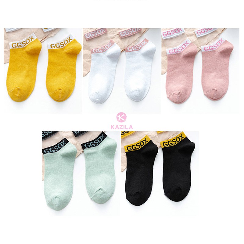 Tất nữ (vớ nữ) GGSOX cổ phối lưới lụa phong cách Hàn Quốc, tất vớ nữ cute đi giày thể thao siêu đẹp Kazila T3