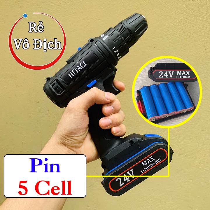 Khoan Pin Hitachi 24V Cao Cấp