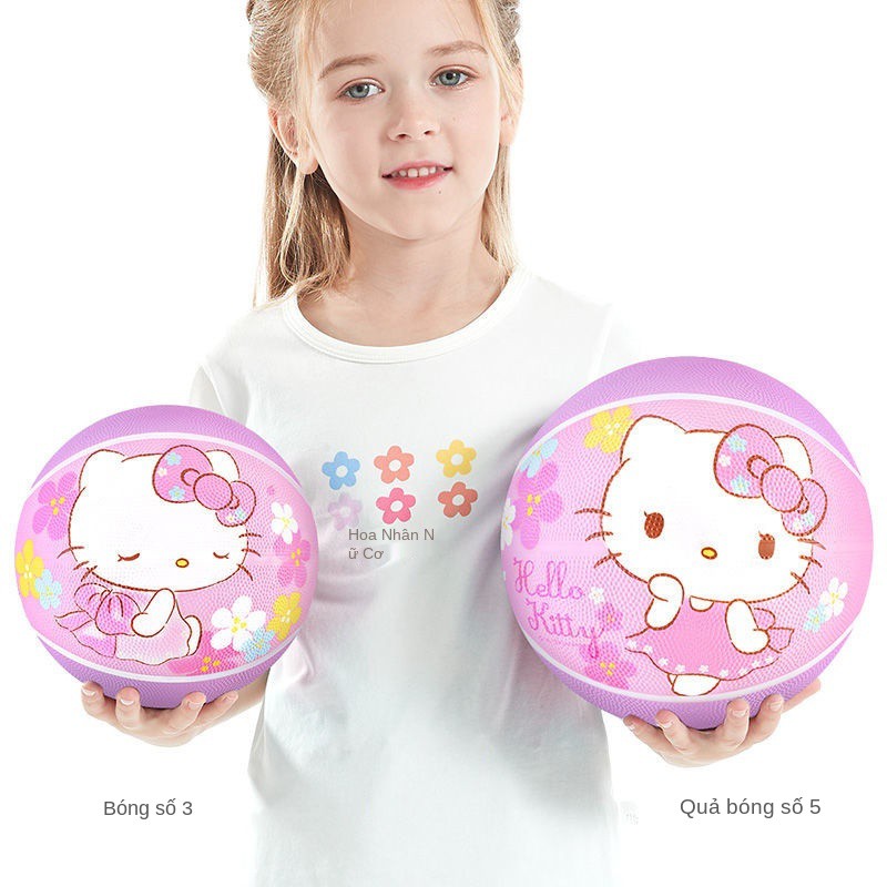 Quả bóng Hello Kitty rổ trẻ em số 3 nảy bé 5 đồ chơi