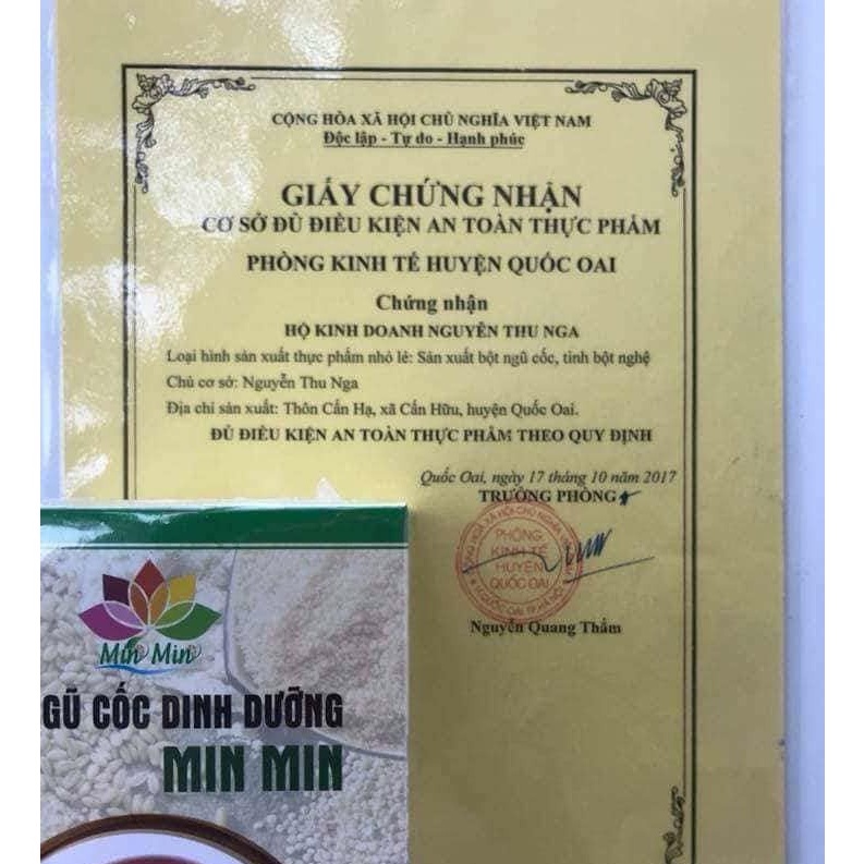 [COMBO Sỉ 10 Hộp]Ngũ Cốc MIN MIN, Ngũ cốc Lợi Sữa, Ngũ Cốc Dinh Dưỡng 29 Loại Hạt Hộp 500g