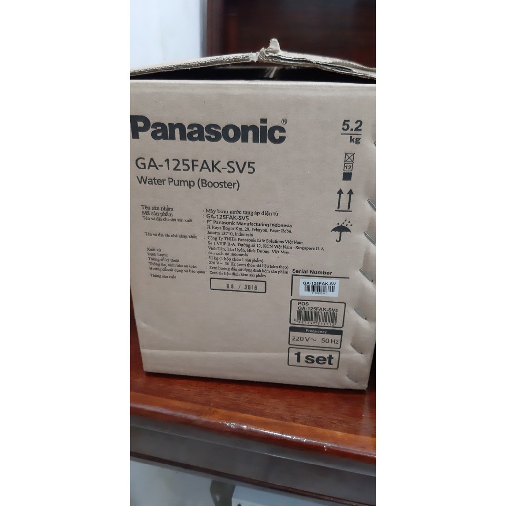 Máy bơm tăng áp điện tử Panasonic GA-125FAK