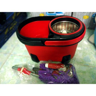 BỘ LAU NHÀ ROBOT 360 - LỒNG VẮT INOX - CÂY CÓ MĂM INOX - HÀNG LOẠI 1