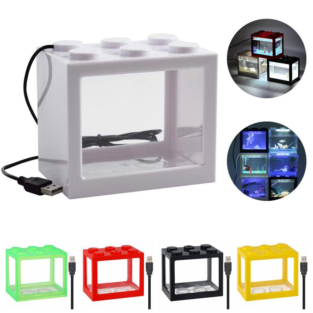 Hộp Nuôi Cá / Rùa Hình Trụ Cổng USB