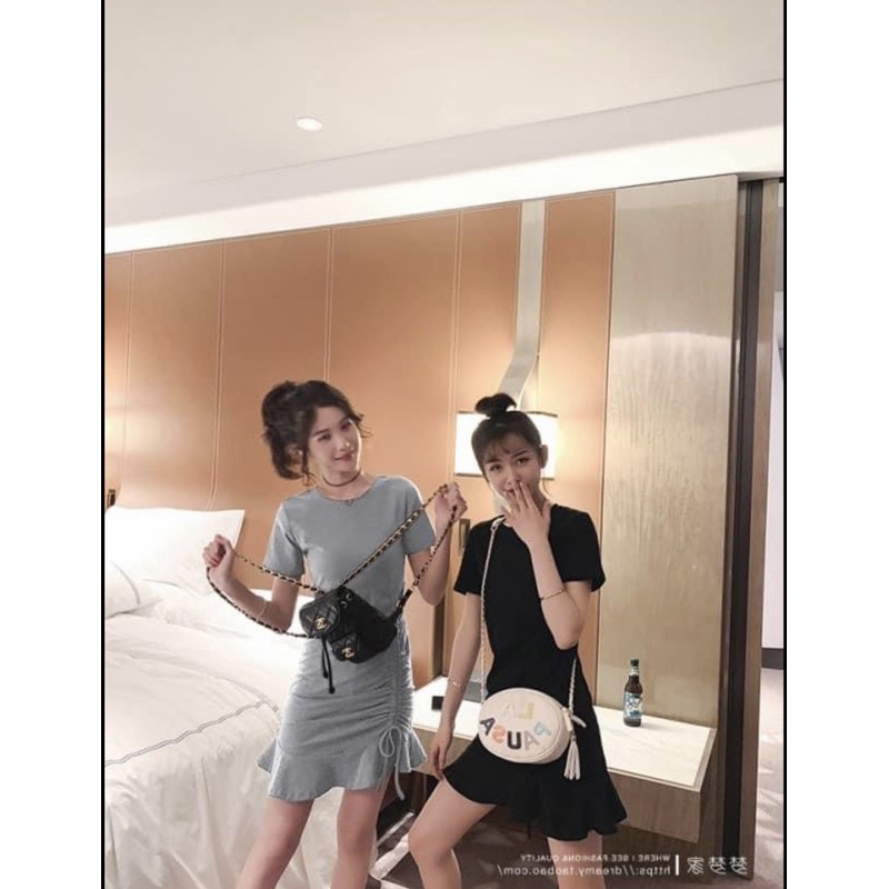 Sỉ Váy Cotton Đuôi Cá Rút Eo Sang Chảnh | BigBuy360 - bigbuy360.vn