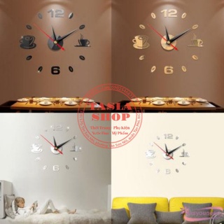 Đồng hồ dán tường chữ số - đồng hồ chữ số dán tường trang trí