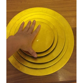 Đĩa bầy hoa quả gỗ sơn mài ( bộ 5 đĩa 15, 20, 25, 30, 35cm)