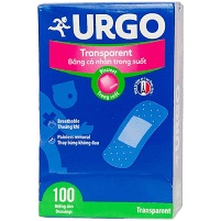 Băng dán cá nhân Urgo hộp 100c trong suốt