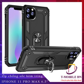 FREESHIP 50k_Ốp lưng iPhone 11 Pro Max, Ốp chống sốc 2 lớp kèm nhẫn iring làm giá đỡ cho iPhone 11 Pro Max