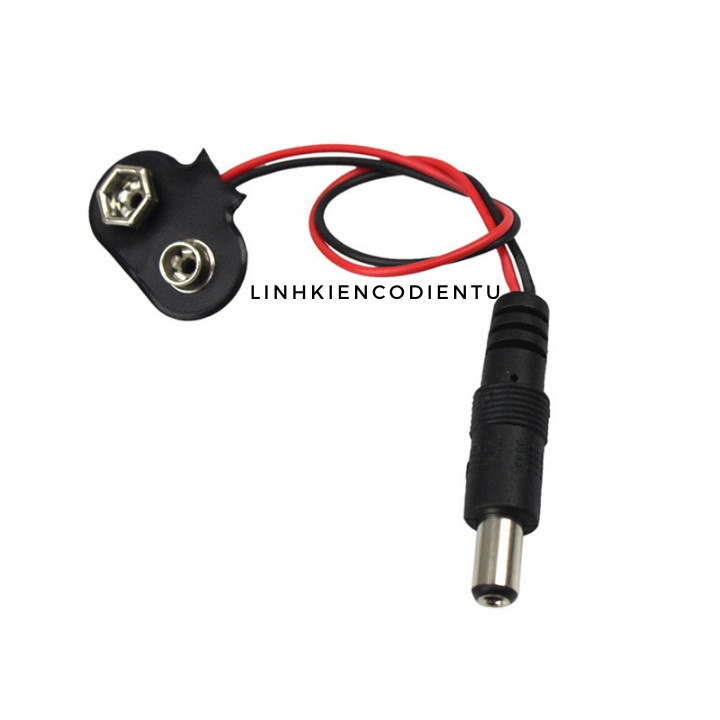 Jack Pin 9V sang Jack DC 5.5*2.1mm