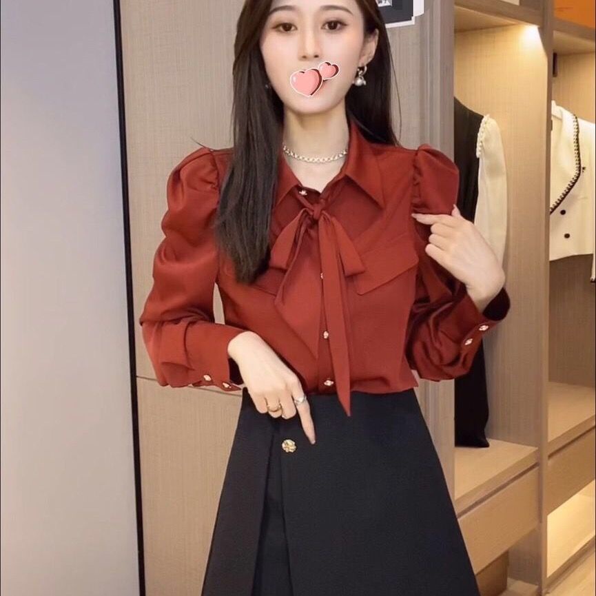 Áo Sơ Mi Tay Dài Phồng Thời Trang Dành Cho Nữ