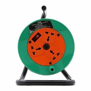 Ổ cắm kéo dài quay tay kiểu Rulo nhỏ LiOA QN20-3-15A