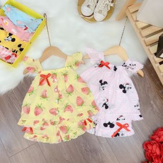 Bộ lanh lụa cho bé gái(8-22kg)