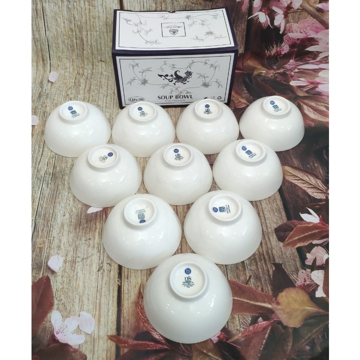 Chén sứ trắng Minh Long Lys ngà - chén sứ trắng Minh Long