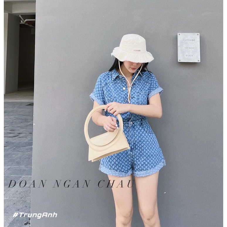 Jumpsuit jean xù siêu hot loại 1
