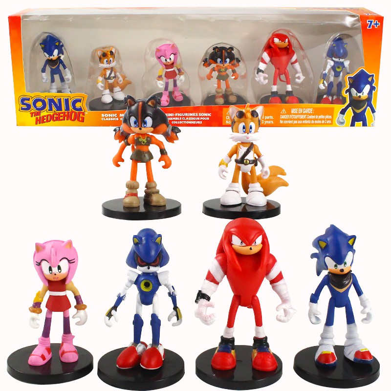 Set 6 Mô Hình Nhân Vật SONIC The H edgehog SUPER SONIC