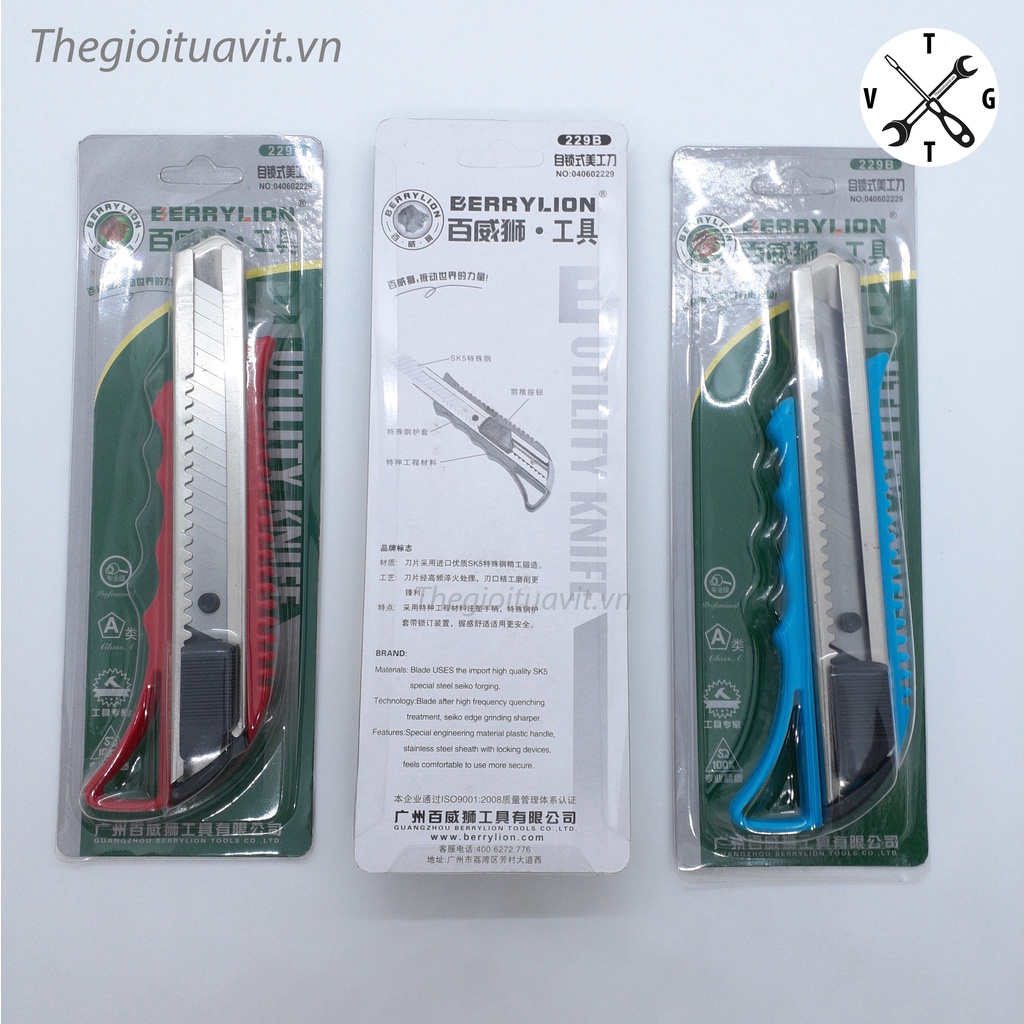 Dao rọc giấy to BERRYLION chính hãng lưỡi SK-5