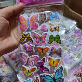 Sticker nổi hình bướm