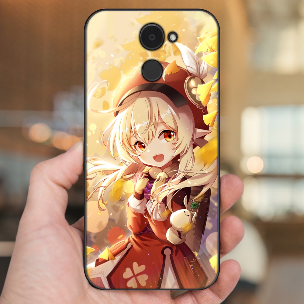 Ốp lưng Huawei Y7 Prime viền đen in hình Klee Genshin Impact