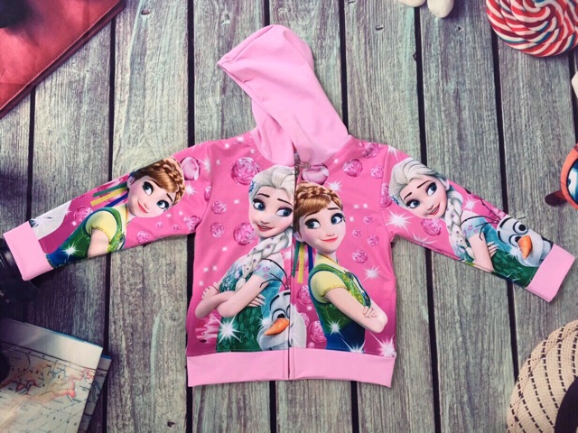Áo khoác 3D Kenkids Elsa, Peppa cho bé gái
