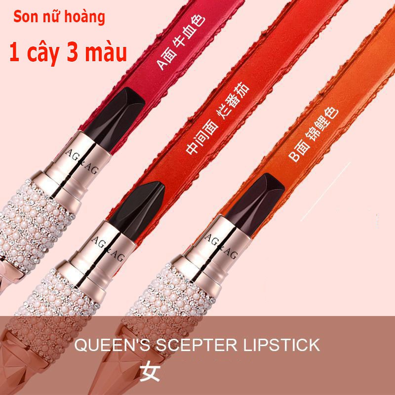 Son Siêu Lì cao cấp 3 Màu AG&AG TẶNG 1 mặt nạ YUMI cao cap Nữ Hoàng Siêu Hot,( Sản Phẩm Này Có 3 Màu (Đỏ, Đỏ Cam, Đỏ hon | BigBuy360 - bigbuy360.vn