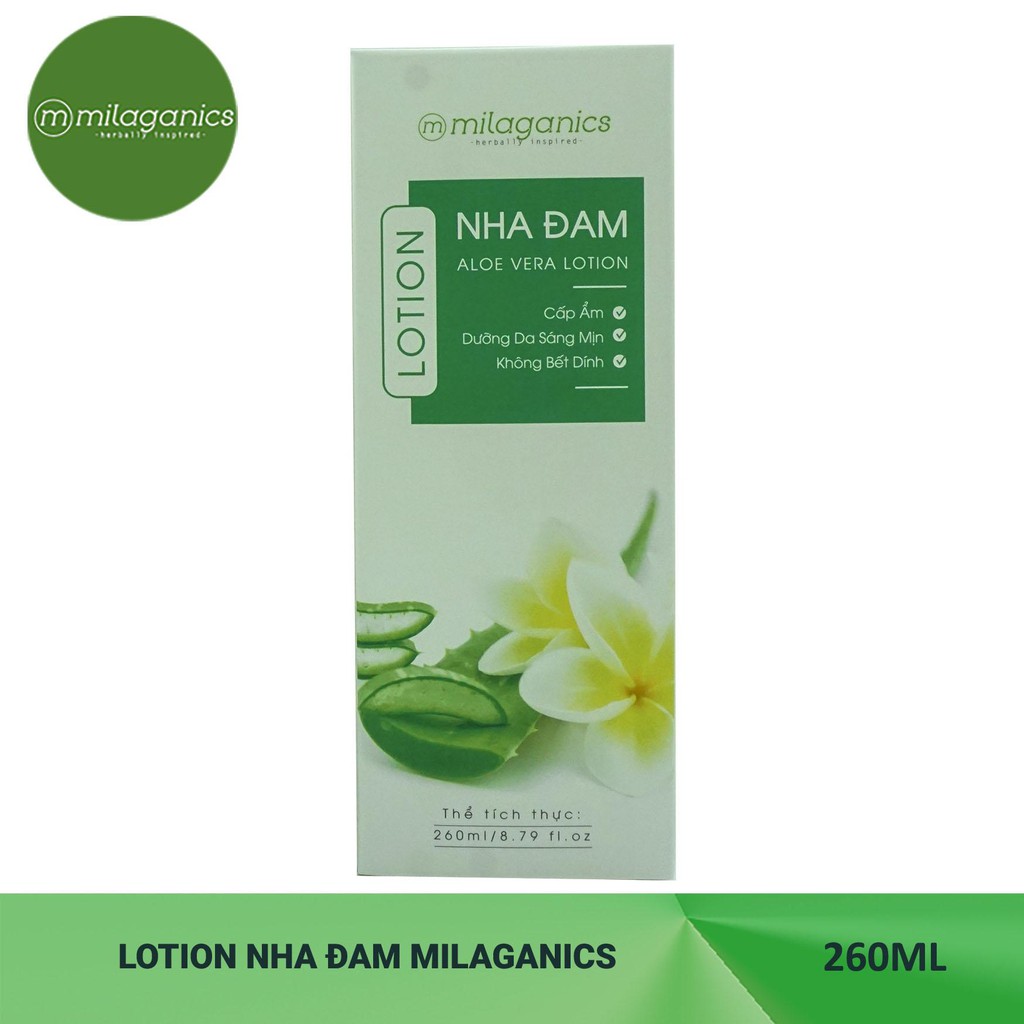 Sữa Dưỡng Thể Nha Đam Milaganics Body Lotion 260ml | BigBuy360 - bigbuy360.vn