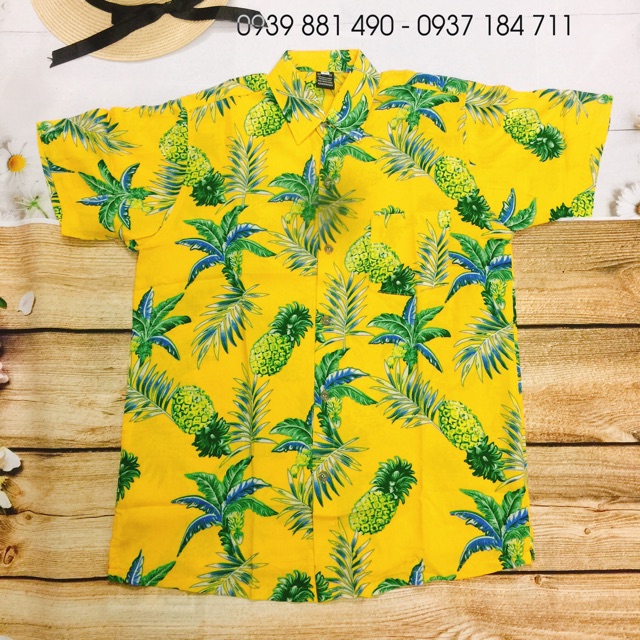Áo trái cây trái thơm hawaii