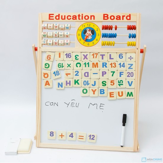 Bảng từ 2 mặt Education Board và bộ chữ số cho bé