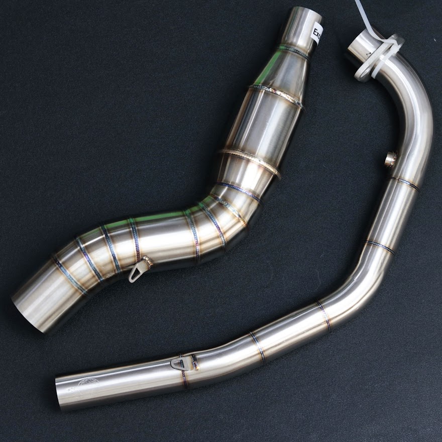 Cổ pô inox 304 size 32mm gắn pô zin Ex - Winner