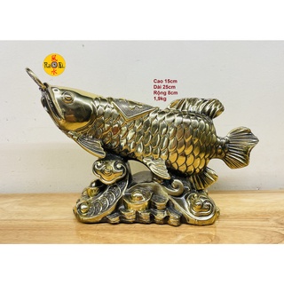 Cá kim long như ý đắc lộc - tượng đồng phong thủy