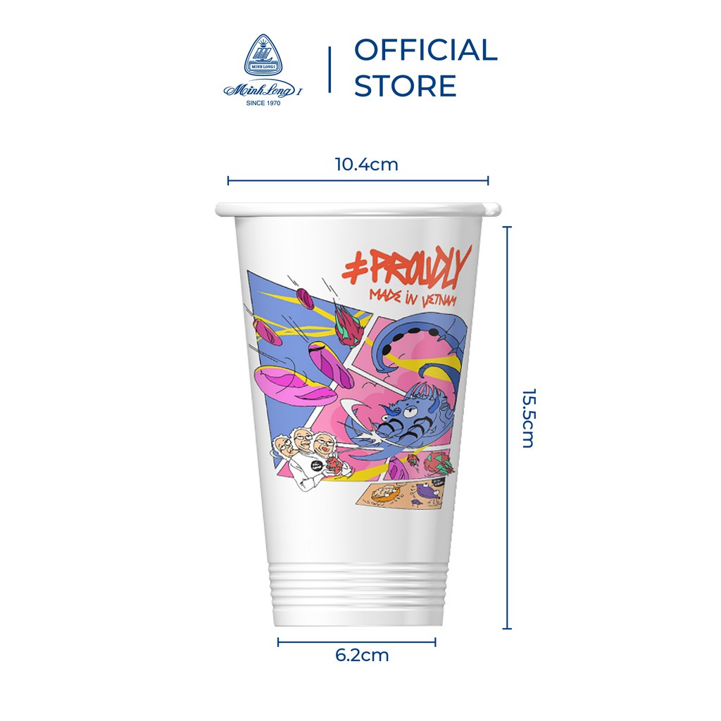 Ly sứ dưỡng sinh Minh Long 480ml - Pride #ProudLyMadeInVietnam