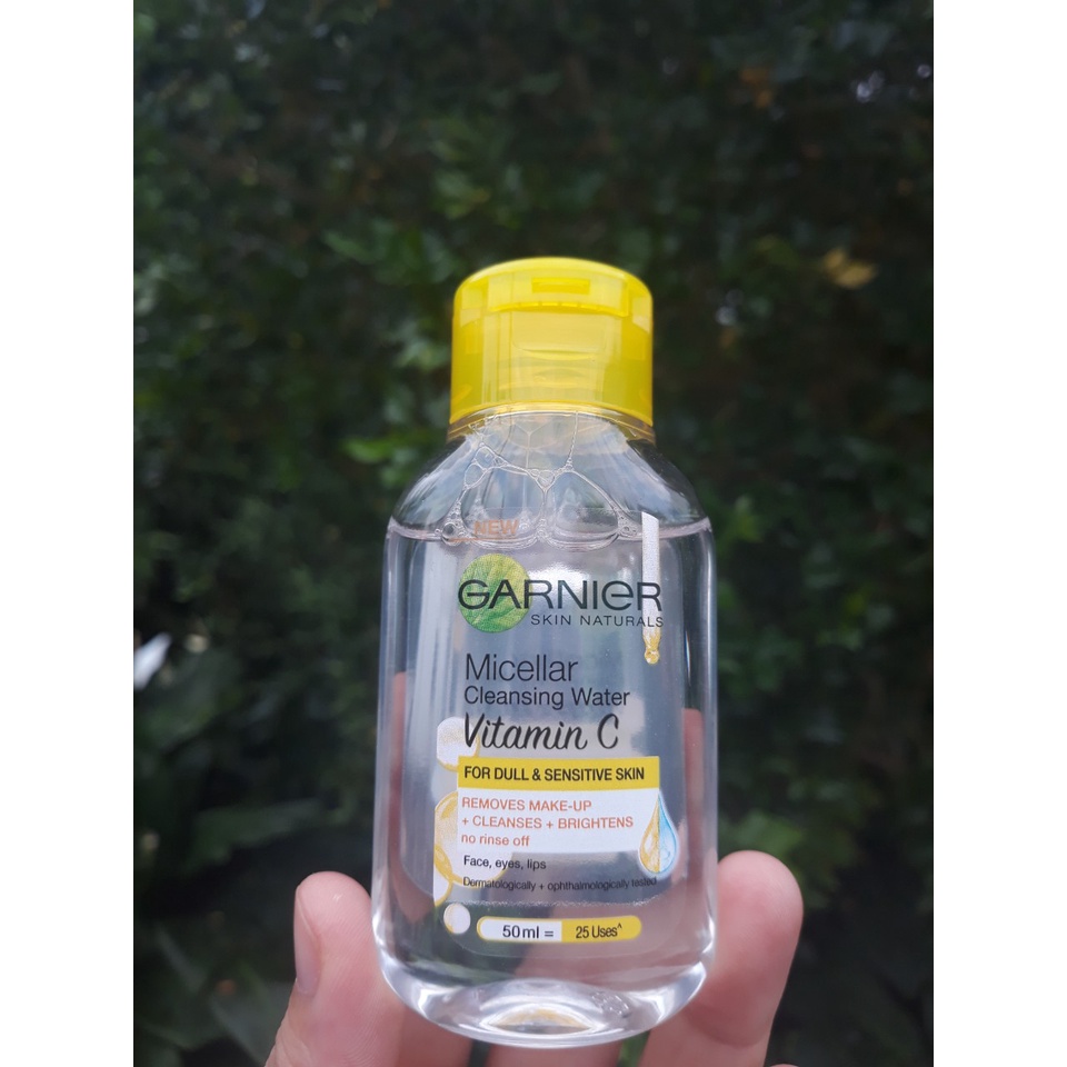 Nước Tẩy Trang Garnier Micellar Water Vitamin C Làm Sáng Da 50ml