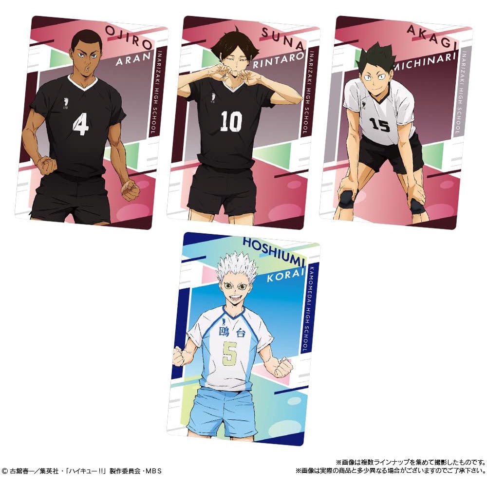 Thẻ bài sưu tập bánh xốp Wafer Haikyu!! Haikyu chính hãng - Gói mới chưa bóc