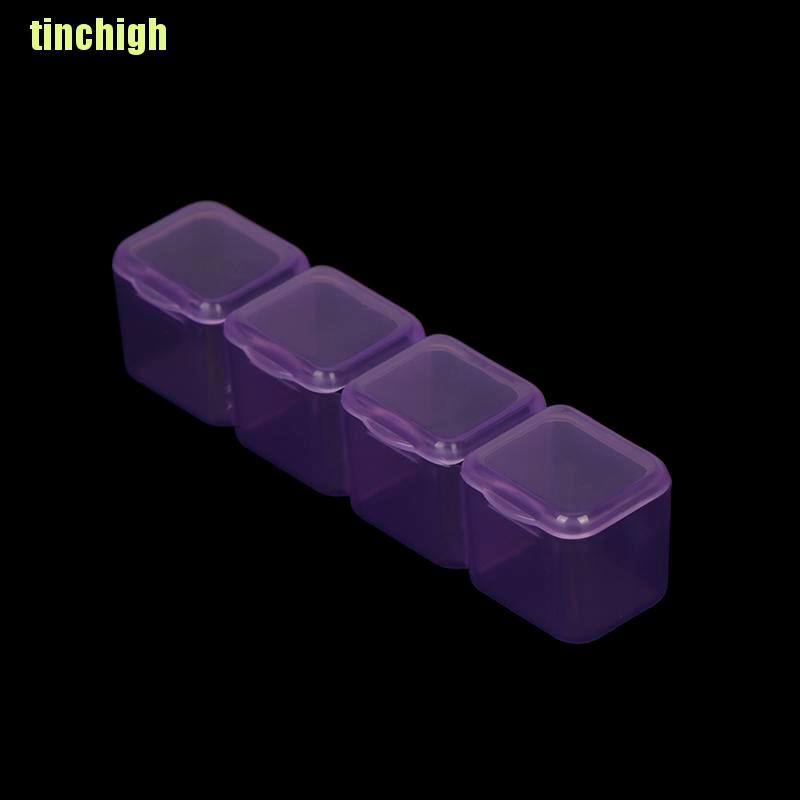 Hộp Nhựa Trong Suốt 28 Ngăn Đựng Đá Trang Trí