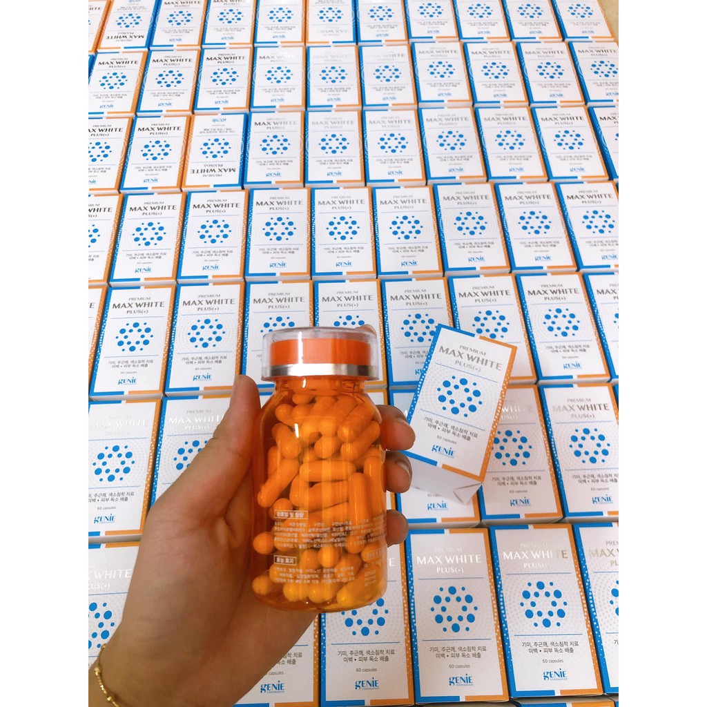 Viên Uống Trắng Da Max White Plus Genie (60 viên) | BigBuy360 - bigbuy360.vn