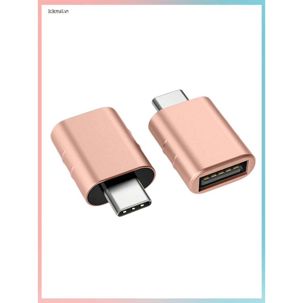 2 Pieces Portable USB3.0 A Female To C Male Transfer Interface Card Reader Notebook Computer Converter